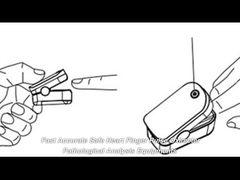 صفحه نمایش ال سی دی TFT پالس اکسیمتر نوک انگشت سفید