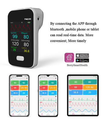 Neonate Multi Parameter Handheld  Bluetooth Patient Monitor SpO2 PR ECG NIBP