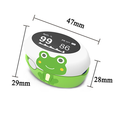 OLED screen portable medical child kid fingertip pulse oximeter rechargeable li battery